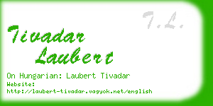 tivadar laubert business card
